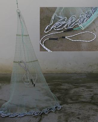 Rezzaglio 8mt in Monofilo Nylon rete 6mm con anell