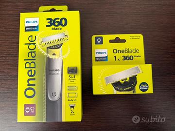 Philips OneBlade 360 5 in 1 + Lama OMAGGIO - NUOVO