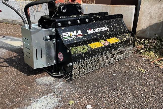 Trincia bidirezionale per miniescavatori TLE80