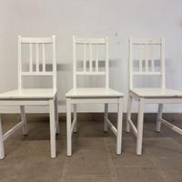 Sedie ikea di legno bianco