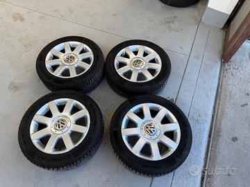 Cerchi golf 5 gomme4 stagioni 205..55..16..91