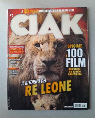 Rivista  Ciak n. 8 Agosto 2019