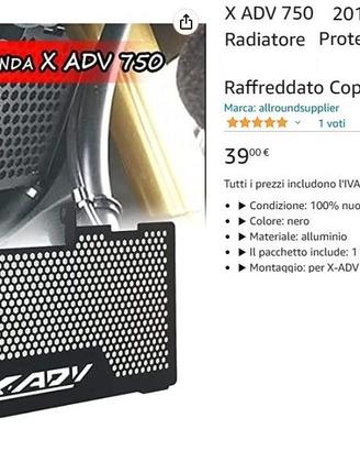 ACCESSORI PER HONDA X-ADV 750 2021-22