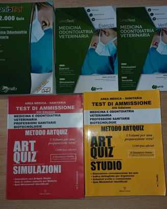 Libri per i test di ammissione a corsi sanitari