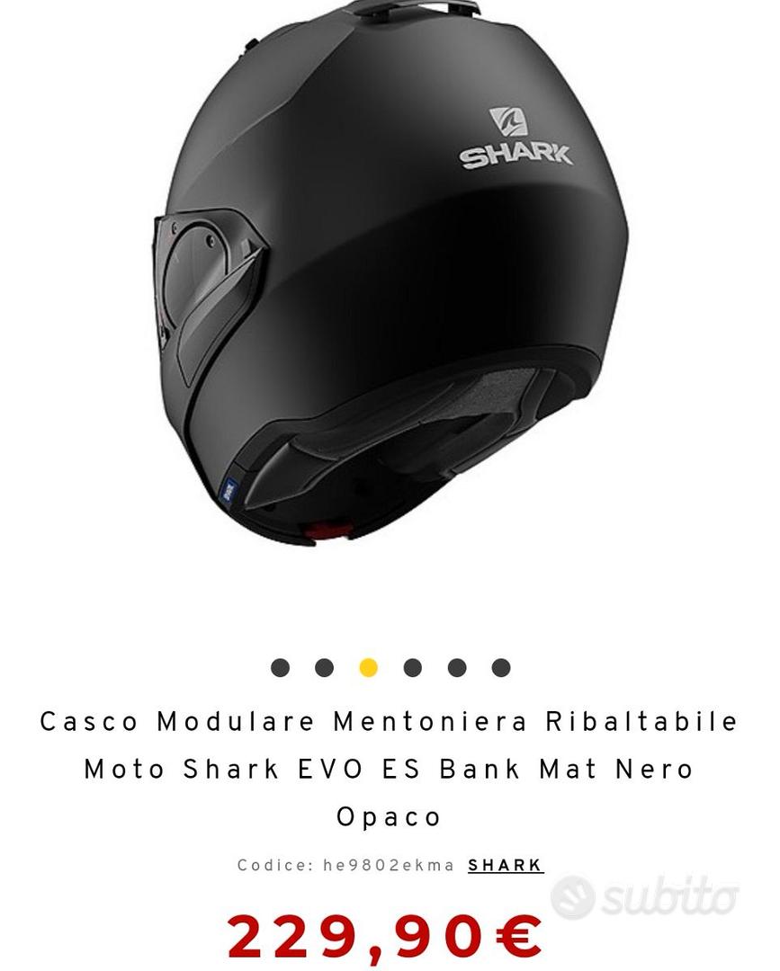 Casco Modulare Mentoniera Ribaltabile Moto Shark EVO ES Bank Mat