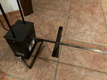 Girarrosto con spiedo in acciaio