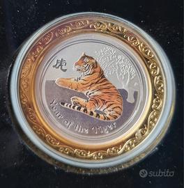 50 Cents Argento 999 Australia 1/2 Oncia 2010