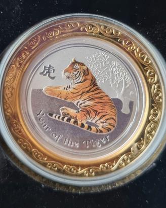 50 Cents Argento 999 Australia 1/2 Oncia 2010