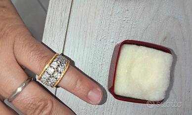 anello oro bianco giallo
