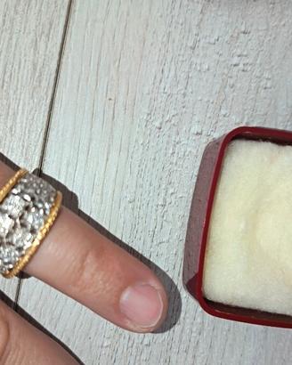 anello oro bianco giallo