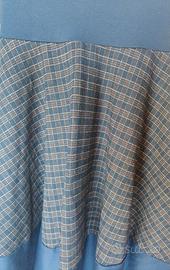 Gonna in viscosa, vita alta, da sartoria