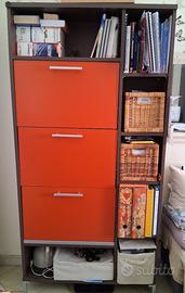 scarpiera con libreria