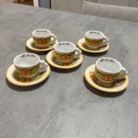 THUN Set 5 tazzine in Porcellana da caffè Country