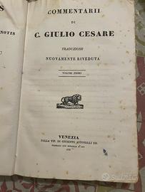Commentari c.giulio cesare libro