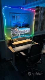 Scrivania regolabile, Sedia, Monitor Curvo (Setup)