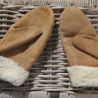 Guanti muffole in pelle di pecora