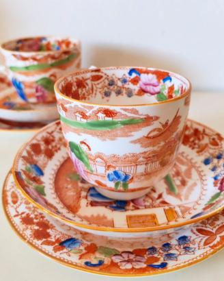 Coppia di tazzine da caffè inglesi inizi Ottocento