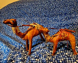 Statuine per presepe in pelle 