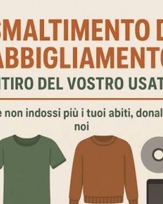 raccolta abbigliamento 