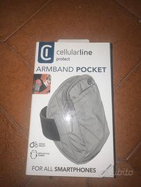 CELLULARLINE - ARMBAND POCKET - UNIVERSALE-Grey