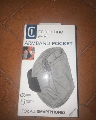 CELLULARLINE - ARMBAND POCKET - UNIVERSALE-Grey