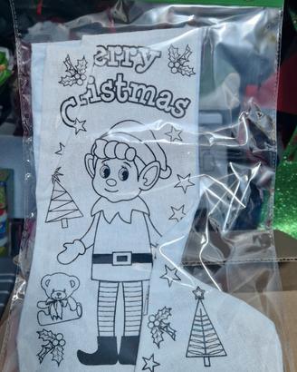 Calza befana da colorare Elf on The Shelf