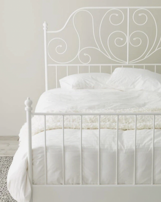 Letto matrimoniale ferro bianco ikea