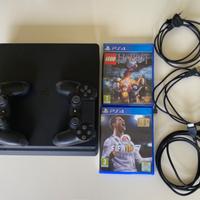 PS4 SLIM 1TB COMPLETA + FIFA 18 + LEGO LO HOBBIT