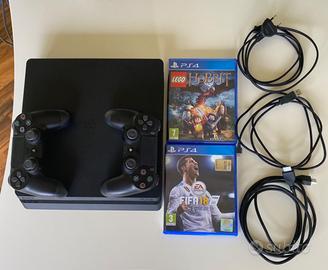 PS4 SLIM 1TB COMPLETA + FIFA 18 + LEGO LO HOBBIT