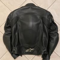 Giubbino moto in pelle