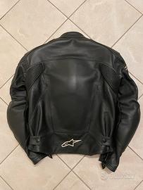 Giubbino moto in pelle