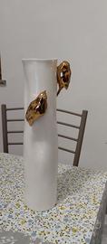vaso shishi design porcellana bianca 