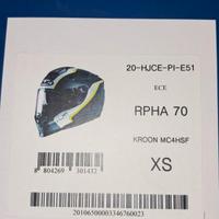 CASCO HJC RPHA 70 TG. XS