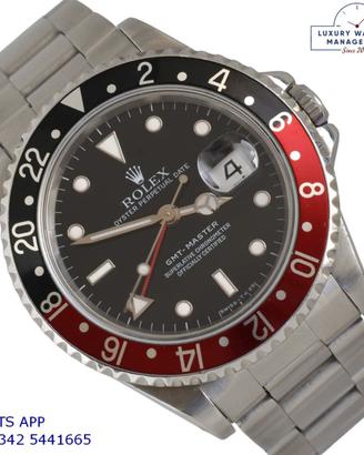 ROLEX GMT Master I 16700 Tritium dial Coke bezel