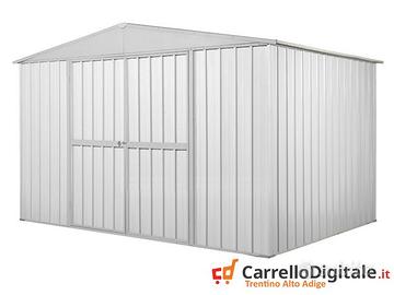 Capanno box esterno lamiera 360x175 110 kg bianco