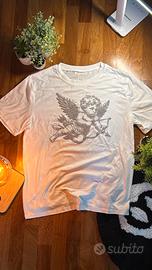 Manfinity T-shirt stampa angelo  | S