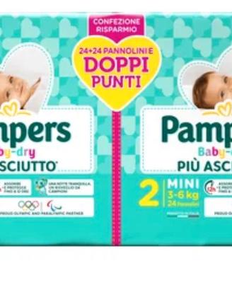 Pannolini Pampers Baby Dry taglia 2