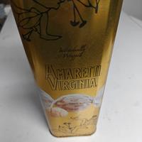Amaretti Virginia Scatola di metallo color oro