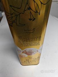 Amaretti Virginia Scatola di metallo color oro