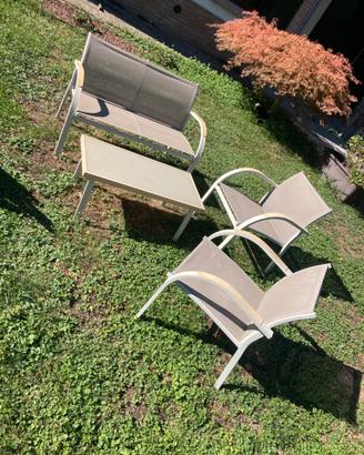 🌿 Set da giardino 4 posti – comodo e pratico
