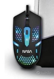 Mouse NASA led rgb gamer usb