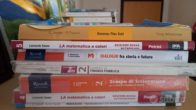 libri di testo per 3°,4°, e 5° (per AFM)
