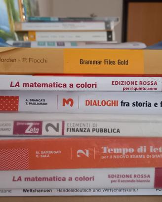 libri di testo per 3°,4°, e 5° (per AFM)