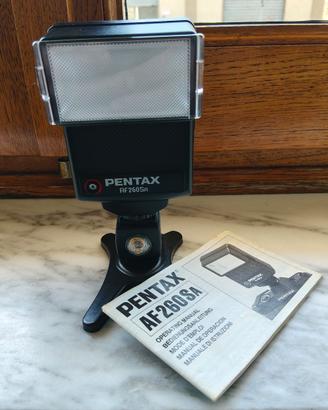 Flash Pentax AF260Sa + servocellula + stand