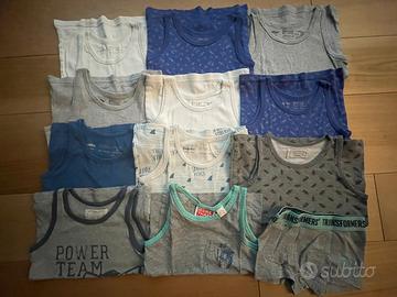 Lotto canotte cm 110-116 4-6 anni varie marche