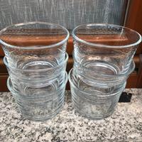 6 bicchieri 8cm x 10,5cm come nuovi