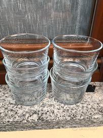 6 bicchieri 8cm x 10,5cm come nuovi