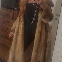 Pelliccia volpe rossa lunga