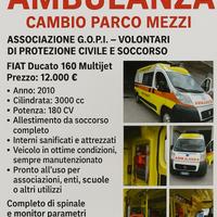 Ambulanza per cambio parco mezzi