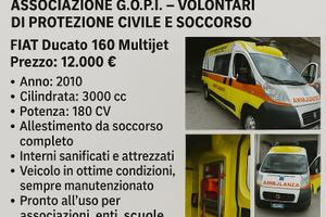 Ambulanza per cambio parco mezzi